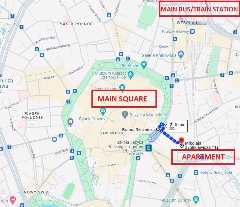 Krakow Old Town 2 Bedroom Royal Apartment Екстер'єр фото